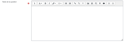 Texte de la question