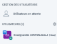 Gestion des utilisateurs